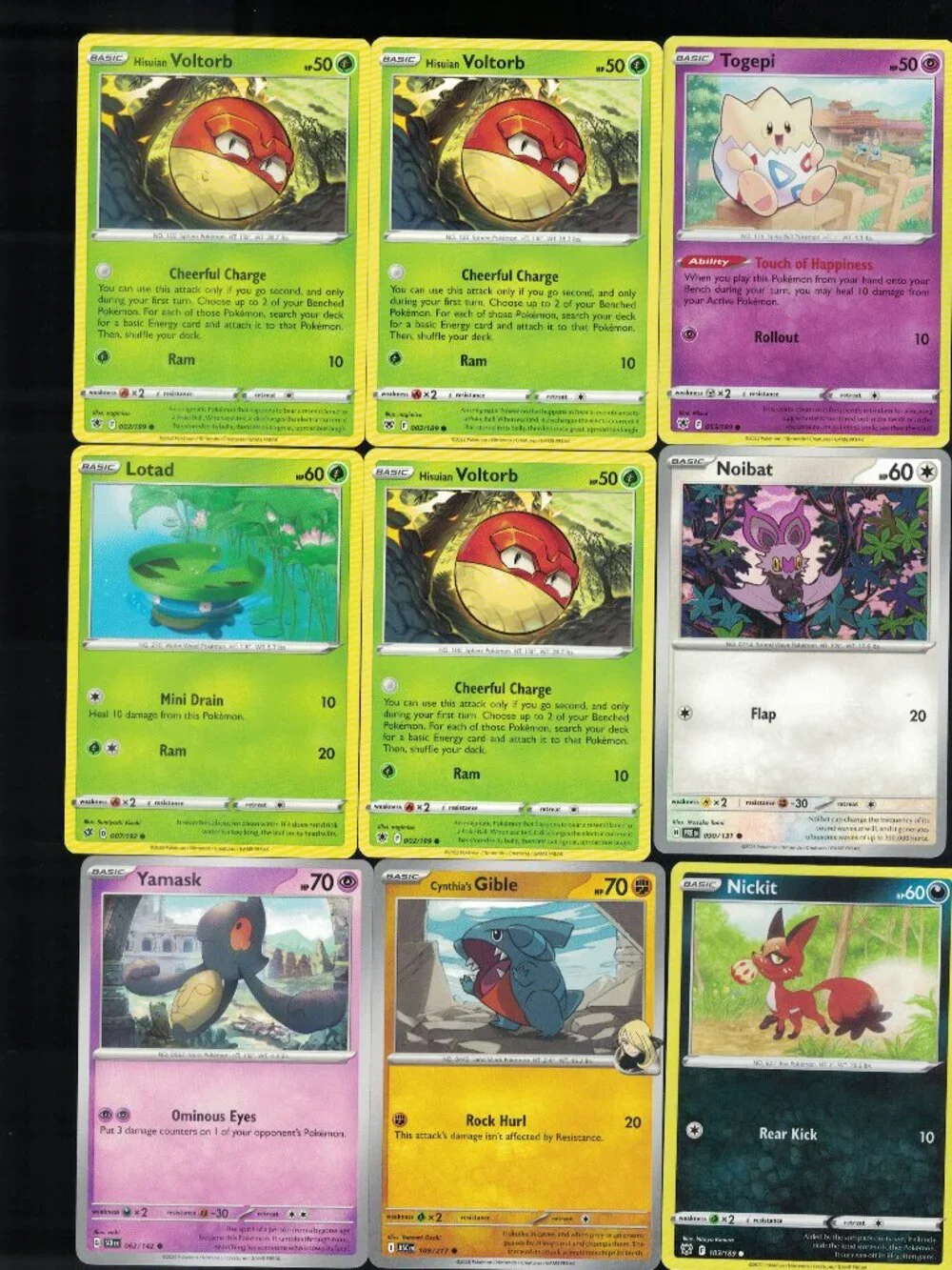 pokemon 2026 mix card lot (black star) LOT OF 9